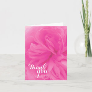 Rose rose vif merci carte d'ami