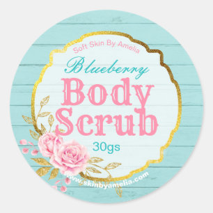 Rose Rose Vintage or Parties scintillant Étiquette