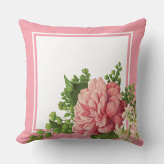 Rose rose Vintage rose  Chambre Accent Coussin