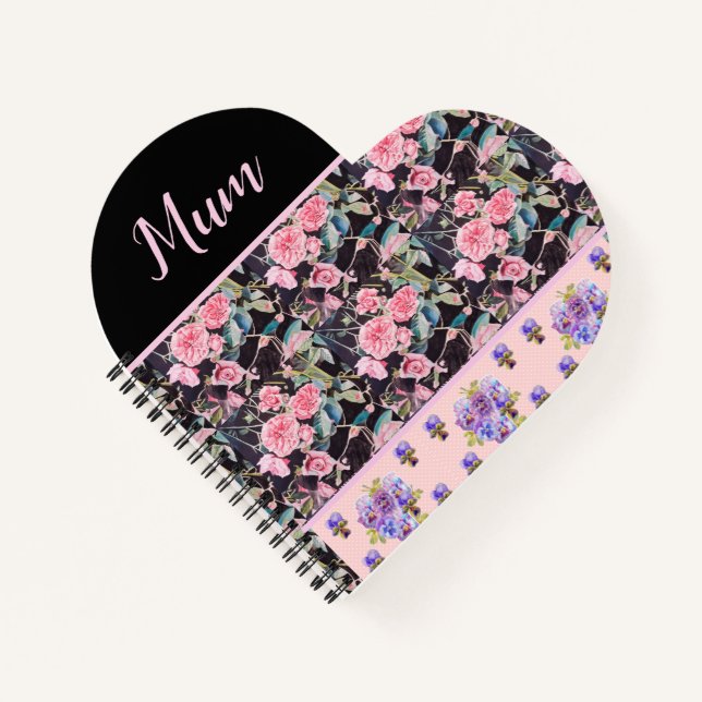 Rose rose Vintage Roses Aquarelle Mothers Journal (Devant)