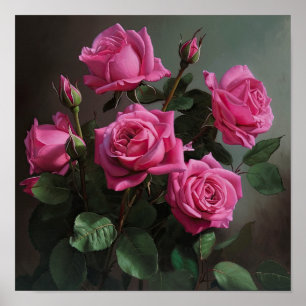 Rose Roses Flower Art Imprimer Poster