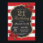 Rose rouge 21e anniversaire Invitation Parties sci<br><div class="desc">Red Rose 21st Birthday Invitation Parties scintillant d'or. Invitation de fête d'anniversaire noir et or. Parties scintillant or. Rouge et blanc. Tableau de bord. Numérique imprimable. Pour plus de personnalisation,  cliquez sur le bouton "Customiser" et utilisez notre outil de conception pour modifier ce modèle.</div>