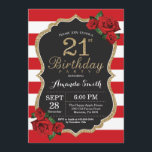 Rose rouge 21e anniversaire Invitation Parties sci<br><div class="desc">Red Rose 21st Birthday Invitation Parties scintillant d'or. Invitation de fête d'anniversaire noir et or. Parties scintillant or. Rouge et blanc. Tableau de bord. Numérique imprimable. Pour plus de personnalisation,  cliquez sur le bouton "Customiser" et utilisez notre outil de conception pour modifier ce modèle.</div>