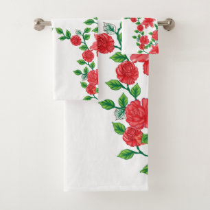 Rose rouge avec pétales détaillés, représenté dans