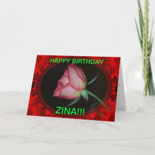 ROSE ROUGE FERMETURE CARTE D'ANNIVERSAIRE