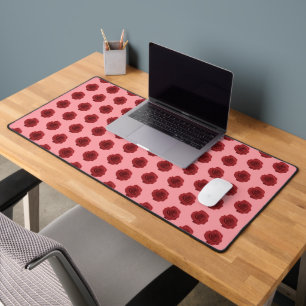 Rose rouge Motif sans couture sur le Mat de bureau