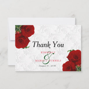 Rose rouge profonde Mariage floral - Merci