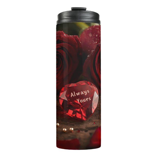 Rose Rouge Romantique Valentine Bouteille d'Eau de (Devant)