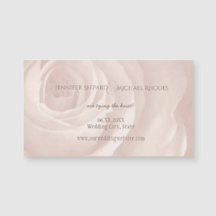 rose rousse élégant mariage enregistrer la date