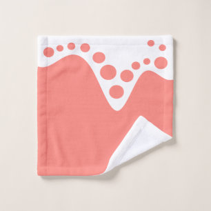 Rose saumon vague douce et bulles