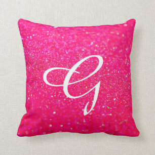 Rose scintillé de coussin