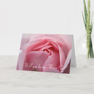 Rose :: Serez-vous ma carte Flower Girl Card