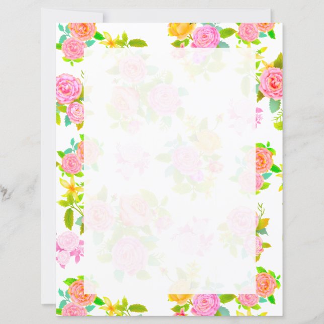 Rose Shabby blanc Vintage (Devant)
