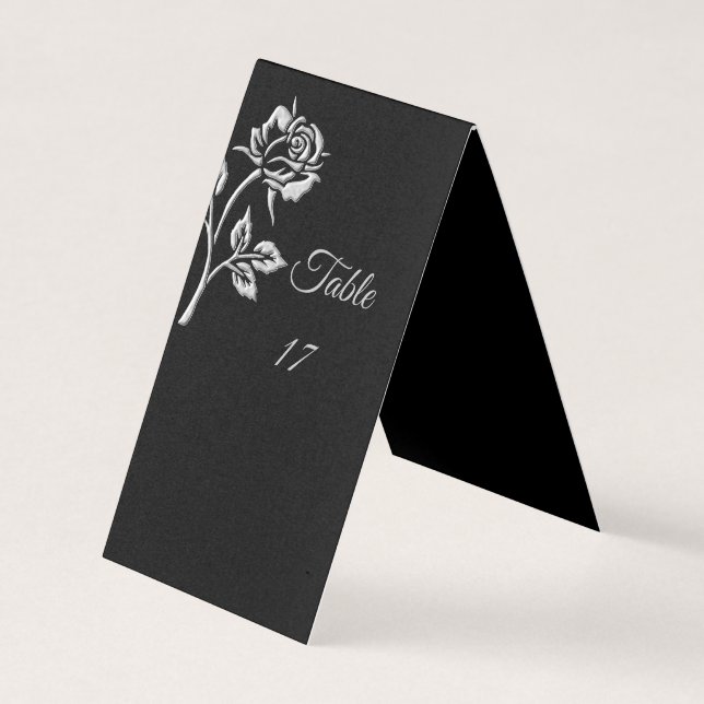Rose simple en argent (Front)