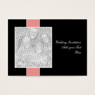 Rose sur Faire-part de mariage noir