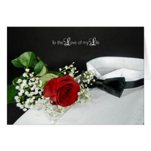 rose sur tuxedo chemise romance
