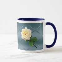 Rose thé hybride - Tasse personnalisable avec fond