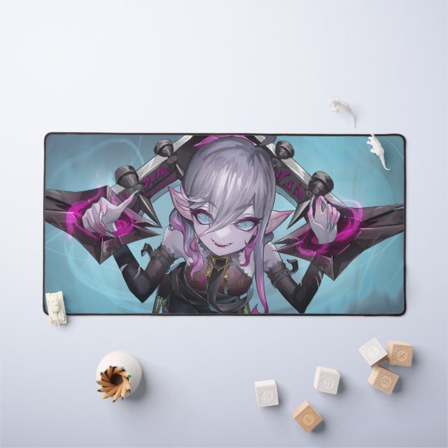 Rose Thorn Gaming Desk Mat | Cute Vampire thème (Tableau pour enfants)