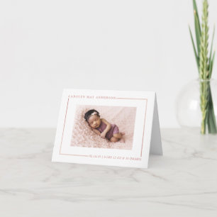 Rose tout simplement chic Faire-part de naissance