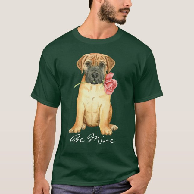 Rose Valentin Bullmastiff T-Shirt (Devant)
