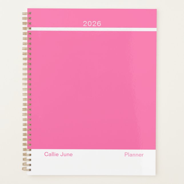 Rose vif minimaliste (Devant)