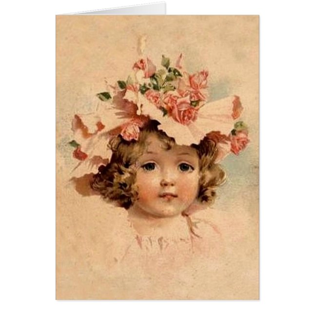 Rose vintage Bonnet Girl (Devant)
