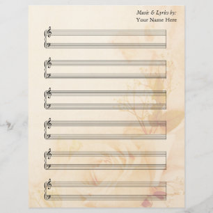 Rose vintage Tôle vierge Musique Piano Stands