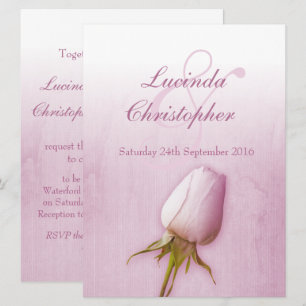 Rose violet bud lilac mariage grande invitation