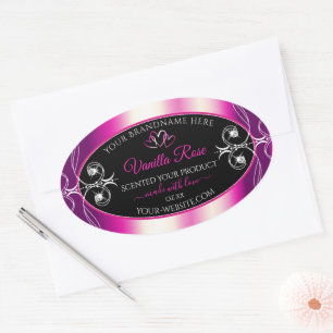 Rose violet chatoyant produit Étiquettes Diamants 