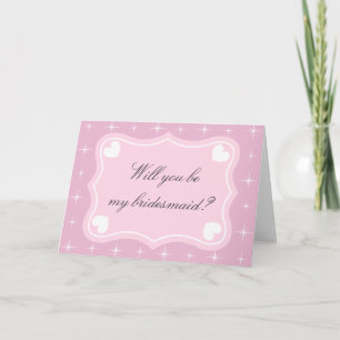 Rose vous serez ma carte de voeux de demoiselle