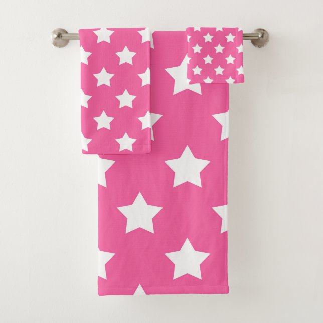 Rose White Stars Motif Décor (En situation)