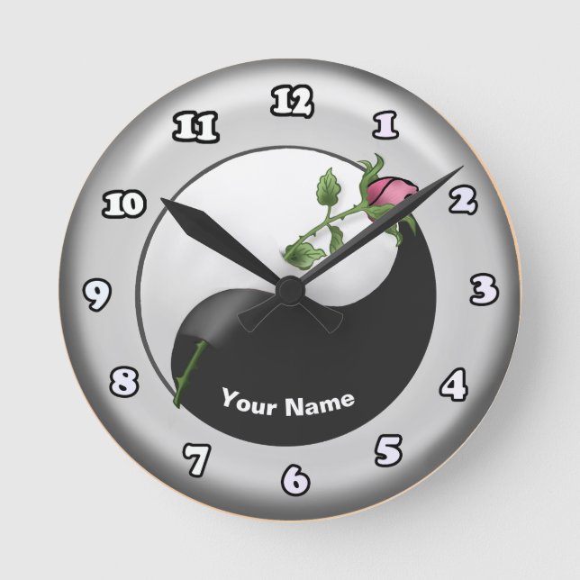 Rose Yin Yang horloges (Recto)