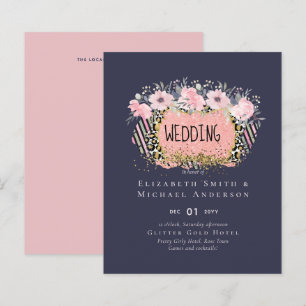 Rosegold MARIAGE Girly rose Parties scintillant fl