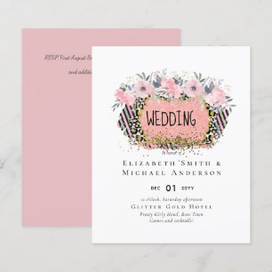 Rosegold MARIAGE Girly rose Parties scintillant fl