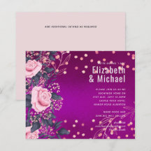 Rosegold MARIAGE métallique Parties scintillant