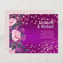 Rosegold MARIAGE métallique Parties scintillant