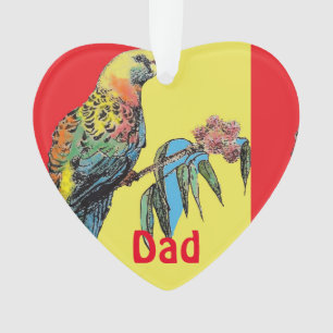 Rosella Parrot Aquarelle Papa Nom du père