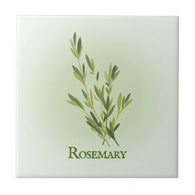 Rosemary Herbal Design Carreaux en céramique (Devant)
