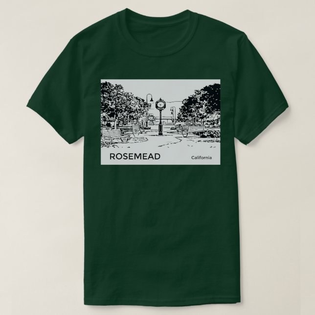 Rosemead California TShirt (Design devant)