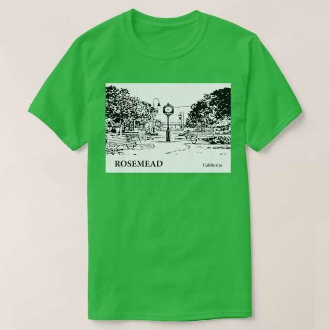 Rosemead California TShirt 2 (Design devant)