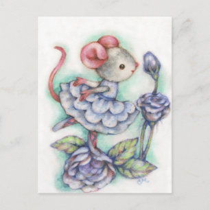 Roses Bleus - Carte postale d'art pour souris