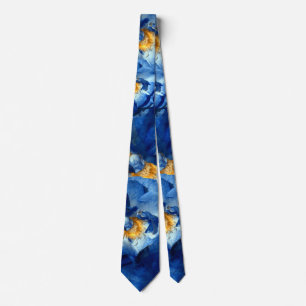 Roses bleus Floral Photo Motif Elégante Cravate