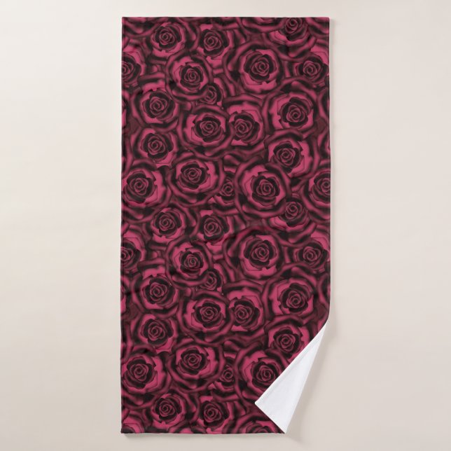 Roses de Bourgogne, (Serviette de bain)
