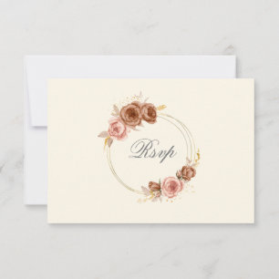 roses de couronnes de champagne RSVP avec choix de
