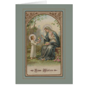 Roses de Jésus d'enfant de mère bénis par cru