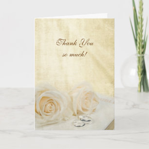 Roses de mariage Merci