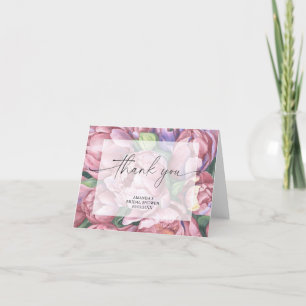 roses de pivoine aquarelle - merci pour la baby sh
