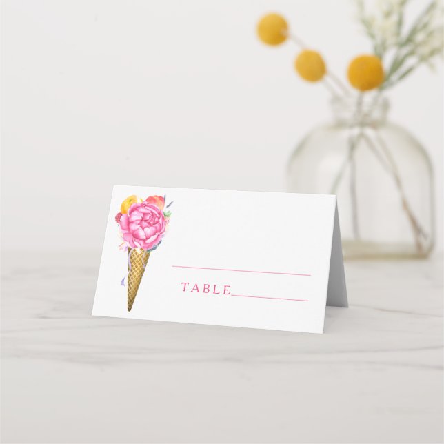 Roses de pivoine dans la crème glacée - cartes mar (Devant)