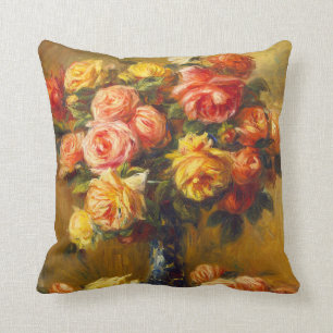 Roses de Renoir dans un coussin de vase