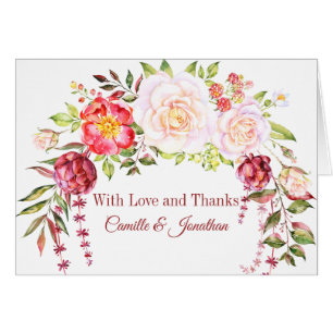 Roses de rose sauvage assortissant le Merci de